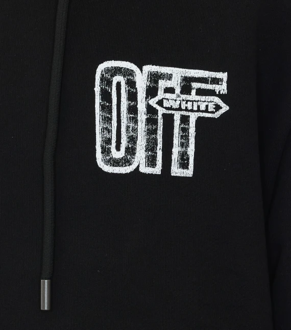 Black Motion Arrow Hoodie Sweaters