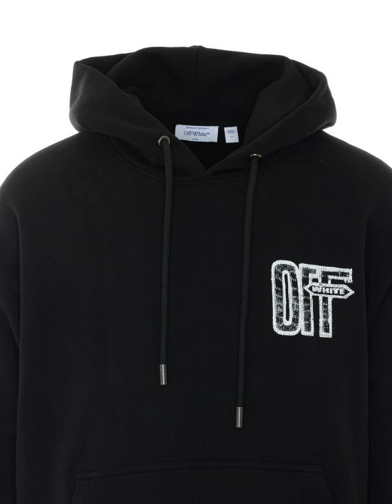 Black Motion Arrow Hoodie Sweaters