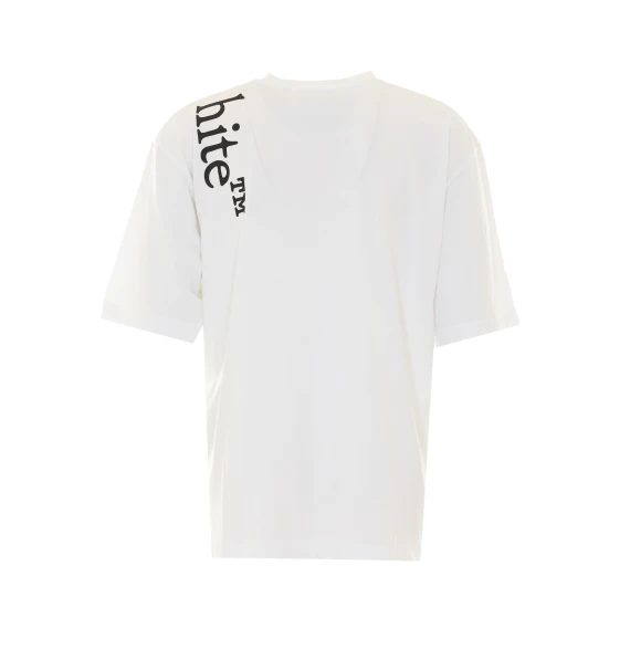 White Vertical Bookish Skate T-Shirt