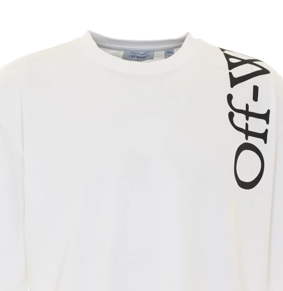 White Vertical Bookish Skate T-Shirt