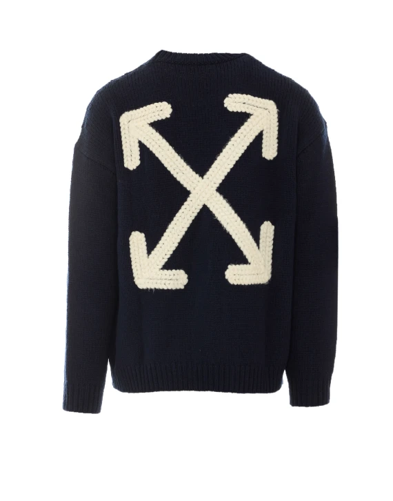 Maglia Arrow Maxi Emb Knit Crewneck