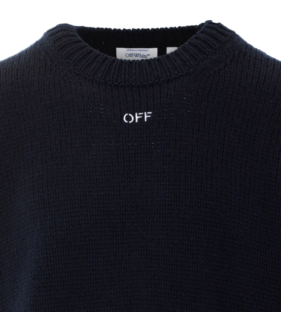 Maglia Arrow Maxi Emb Knit Crewneck