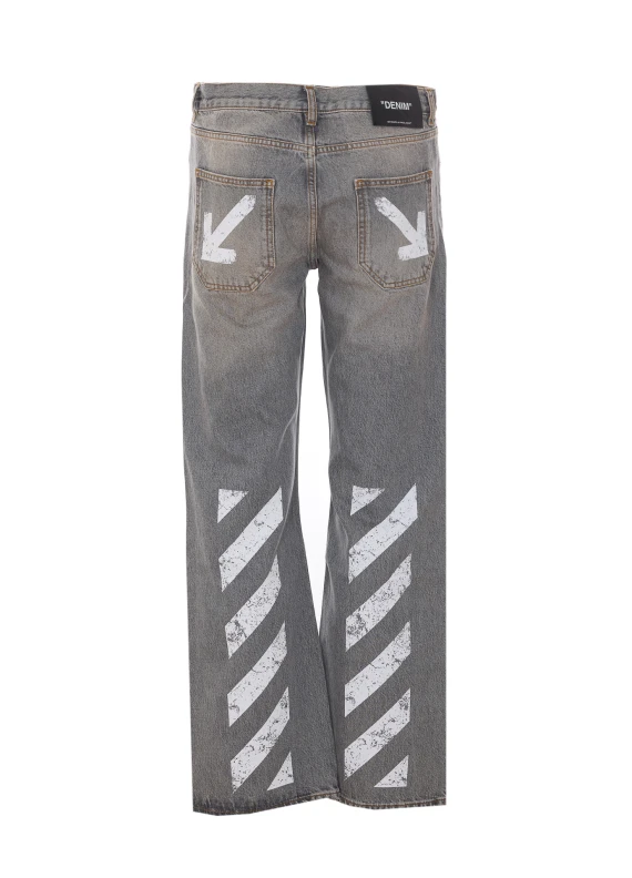 Grey Jeans Off White