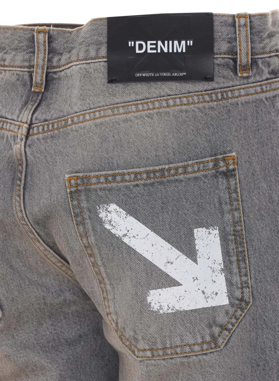 Grey Jeans Off White