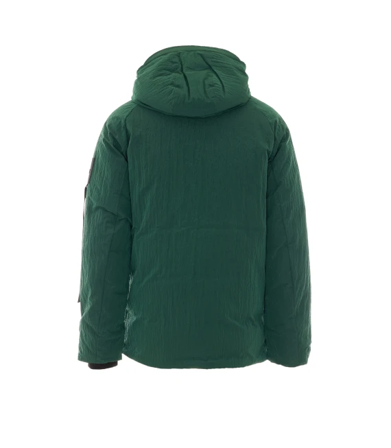 Dark green hooded padded jacket Outhere
