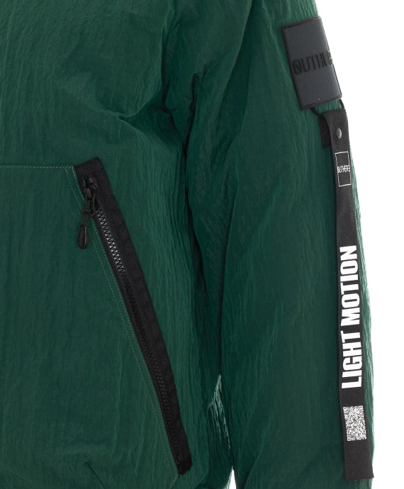 Dark green hooded padded jacket Outhere