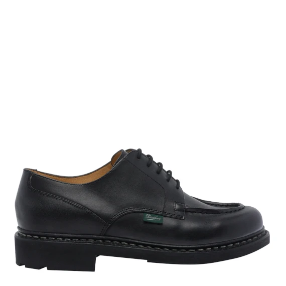 Derby Chambord in pelle nera Paraboot