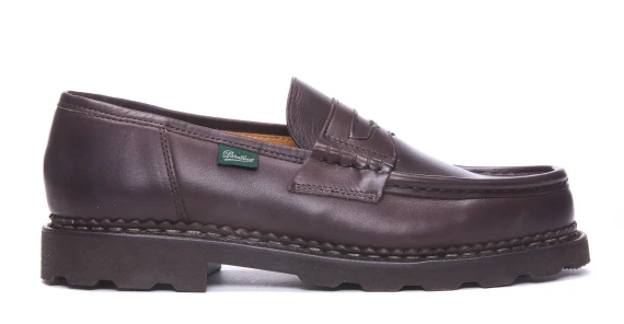 Mocassini Reims in pelle marrone scuro Paraboot