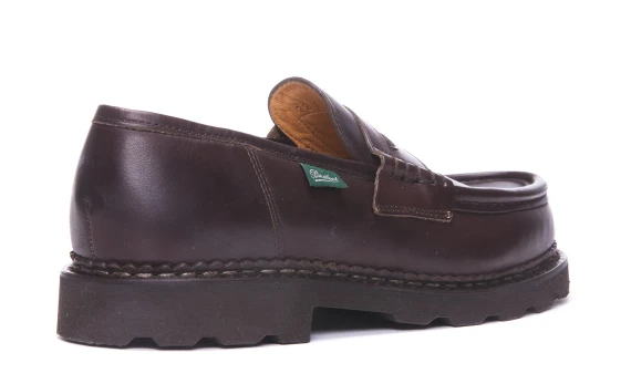 Mocassini Reims in pelle marrone scuro Paraboot