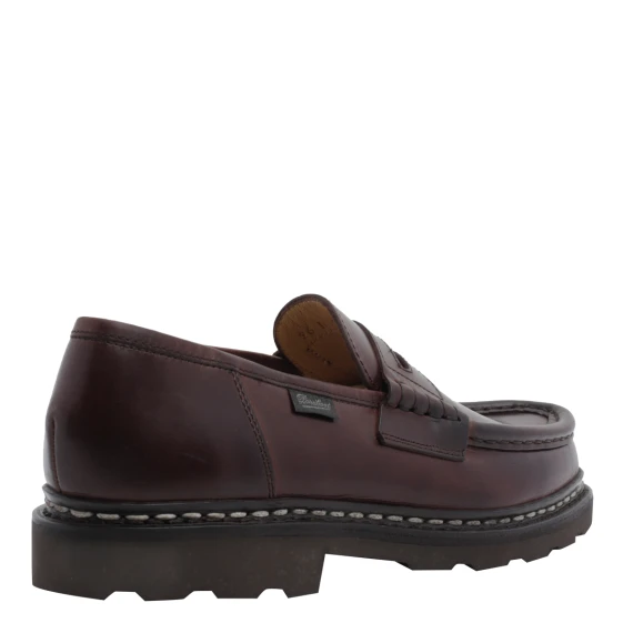 Reims burgundy loafers Paraboot