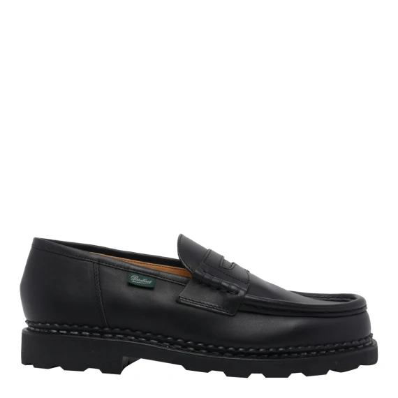 Mocassini neri in pelle di vitello Paraboot