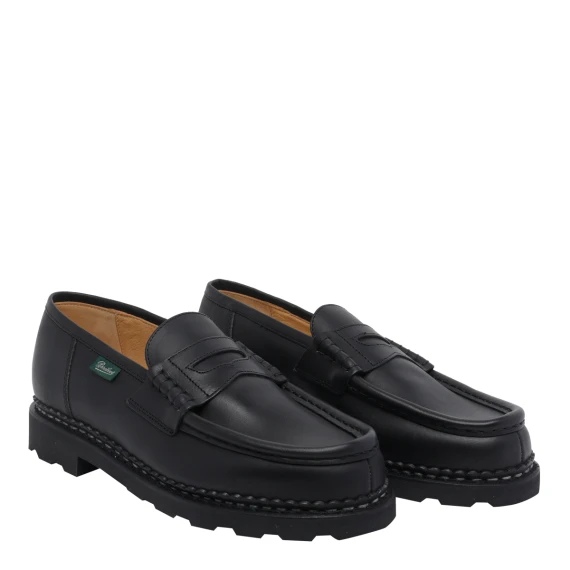 Mocassini neri in pelle di vitello Paraboot