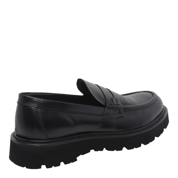 Black Loafers Flat Shoes