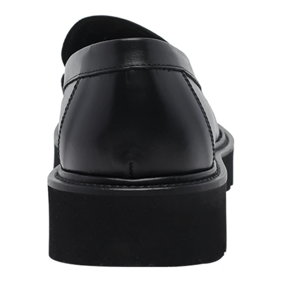 Black Loafers Flat Shoes