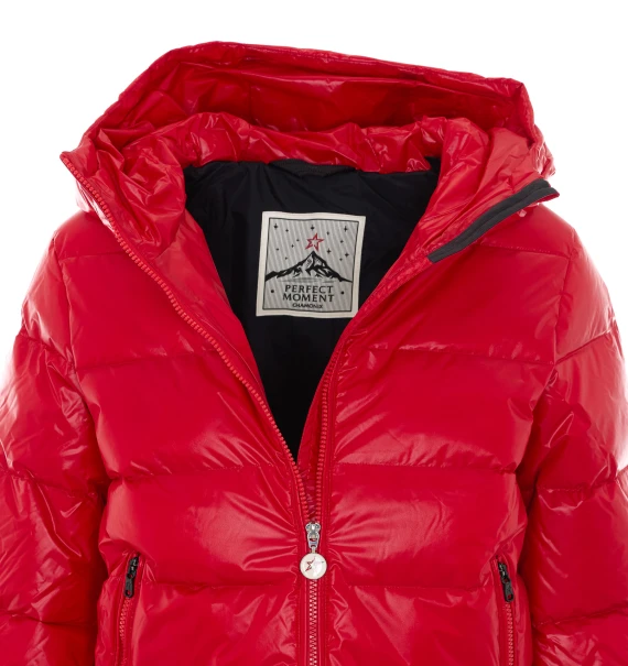 Polar Flare red down jacket PERFECT MOMENT