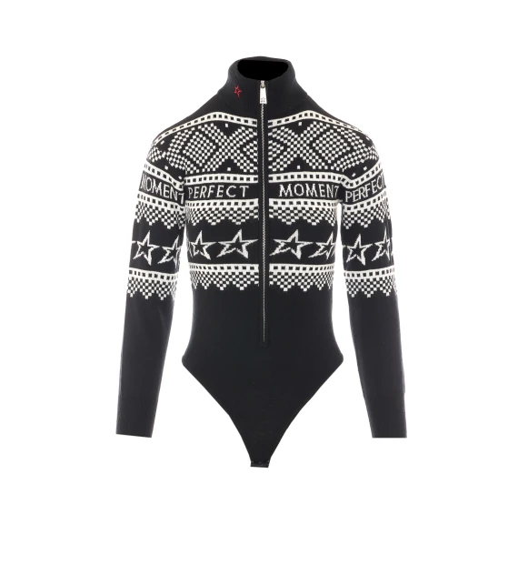 Body nero a maniche lunghe Holiday PERFECT MOMENT