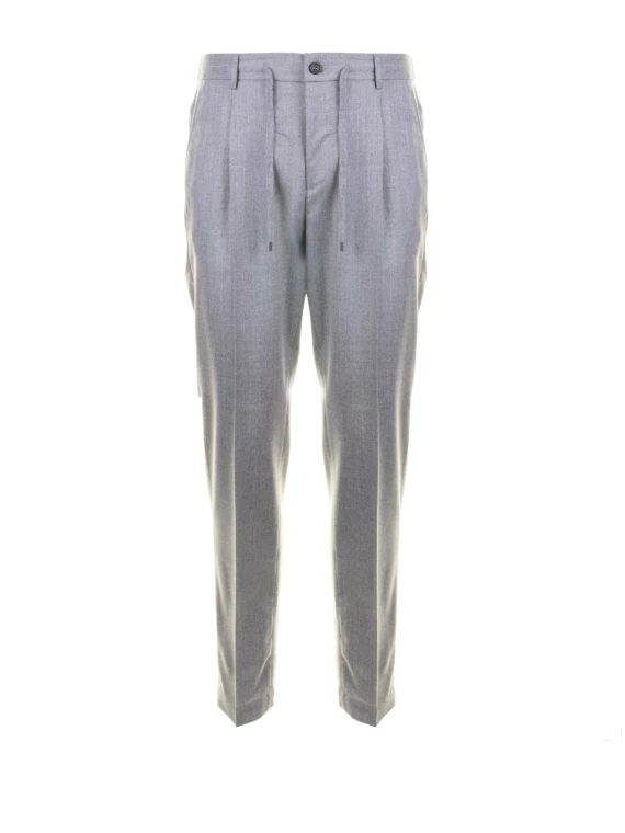 Pantalone uomo grigio con coulisse