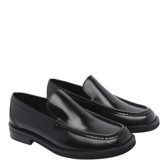 Black Dannie Loafers Flat Shoes