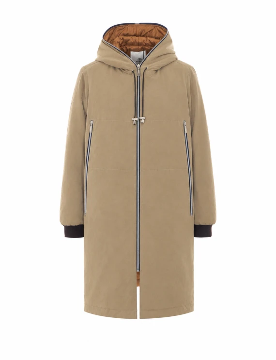 Parka beige con cappuccio e zip Pret Pour Partir