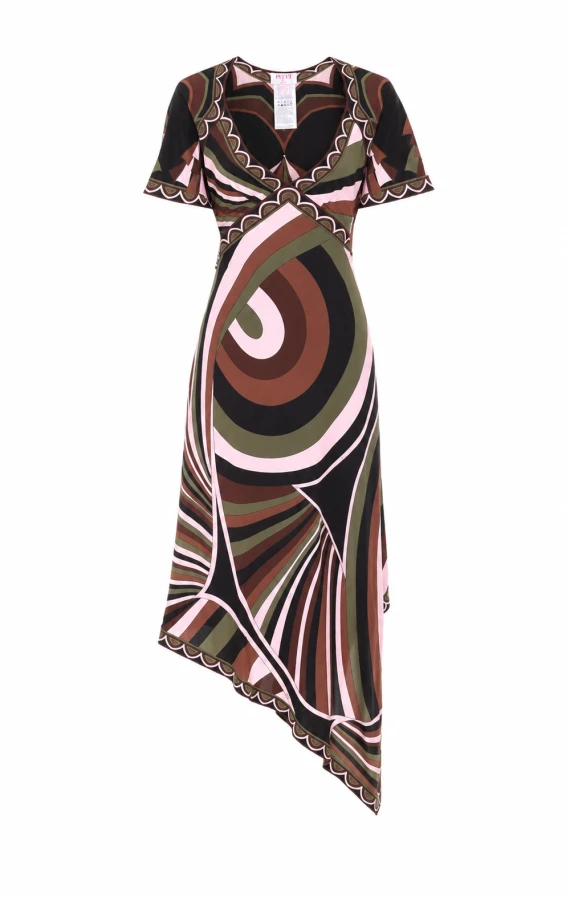 Iride and Baiadera silk dress Pucci