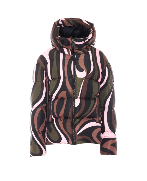 Multicolor down jacket Pucci