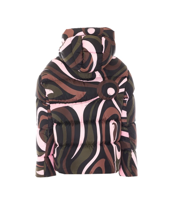 Multicolor down jacket Pucci