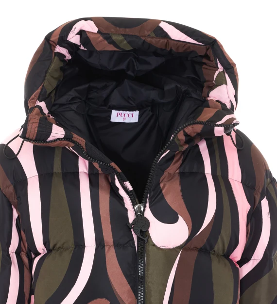 Multicolor down jacket Pucci