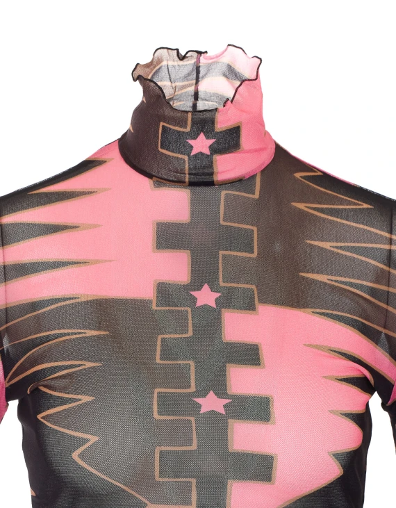Multicolour tulle top Pucci