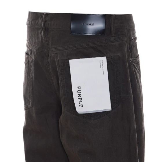 Purple Chocolate Jeans with Buttons Closure