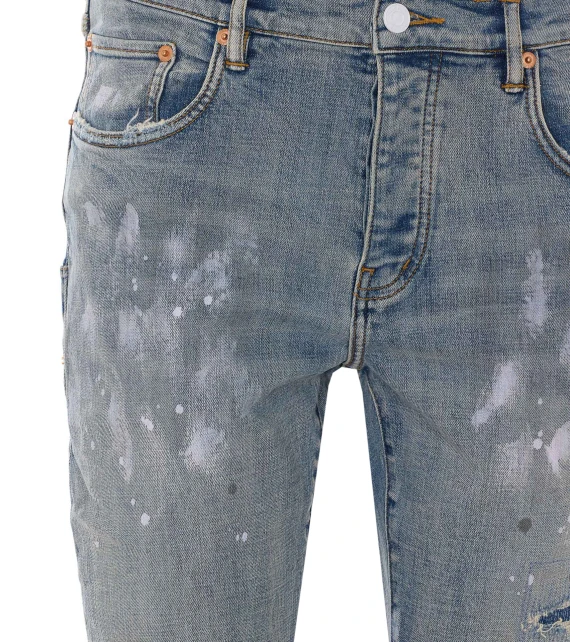Purple Light Indigo Jeans