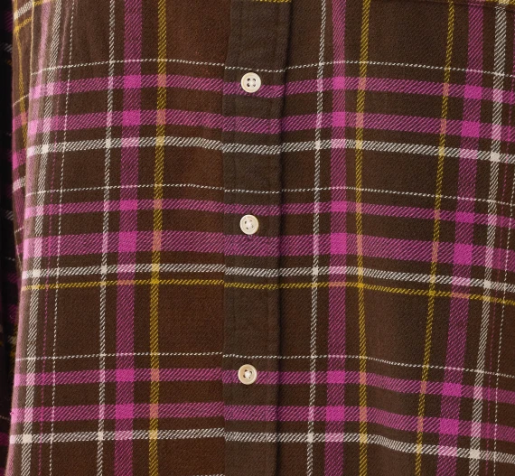 Multicolor shirt with shredded seams R13