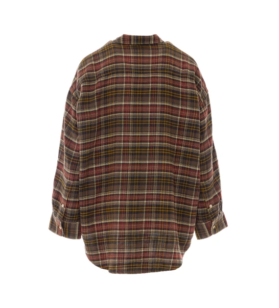 Brown checked shirt R13