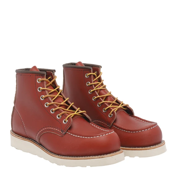 Stivaletti allacciati in pelle scamosciata marrone rossiccio Red Wing