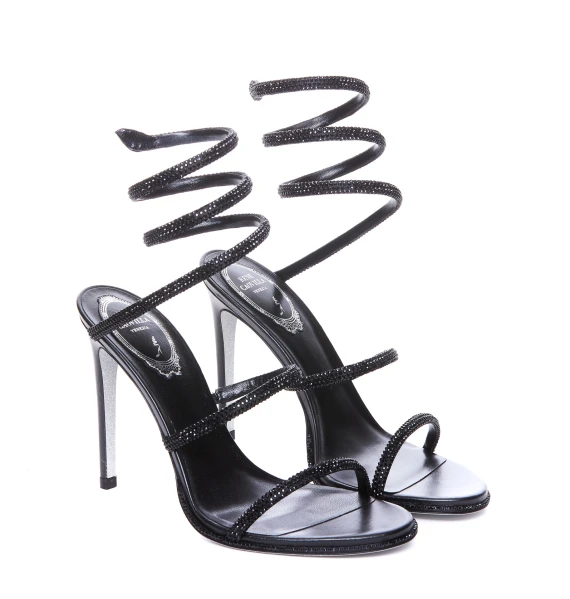 René Caovilla Sandali Nero