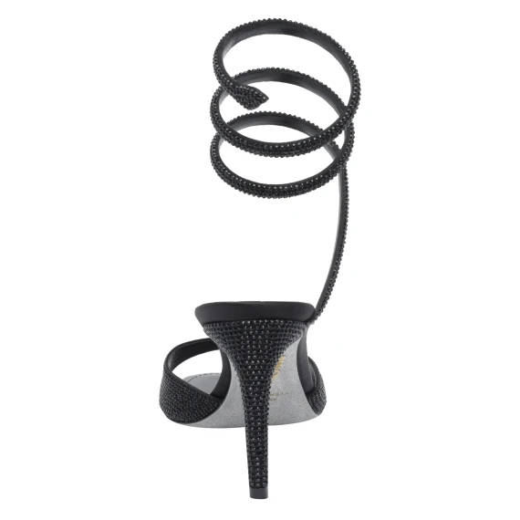 Black heeled sandals René Caovilla