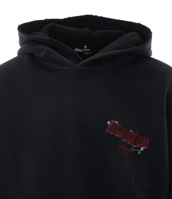 Vintage Black Ransom Hoodie Sweaters Represent
