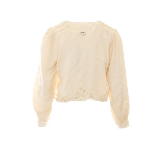 Cream blouse with lace Rixo