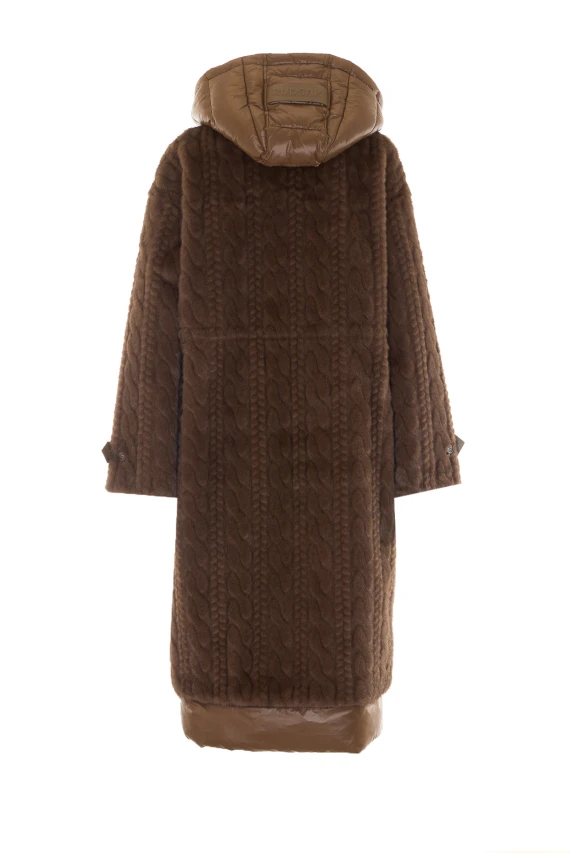 Brown long hooded coat RUDSAK