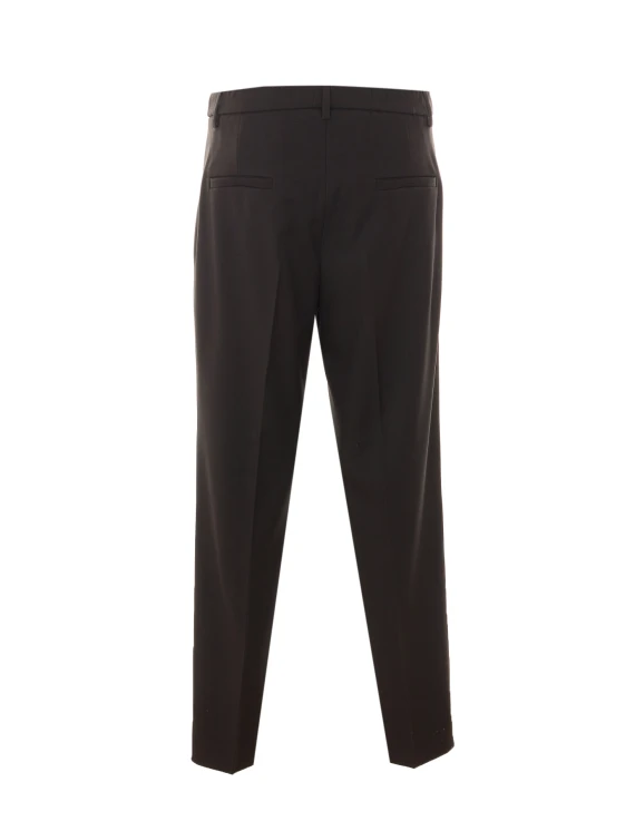 Black straight-leg trousers RUE DU BAC