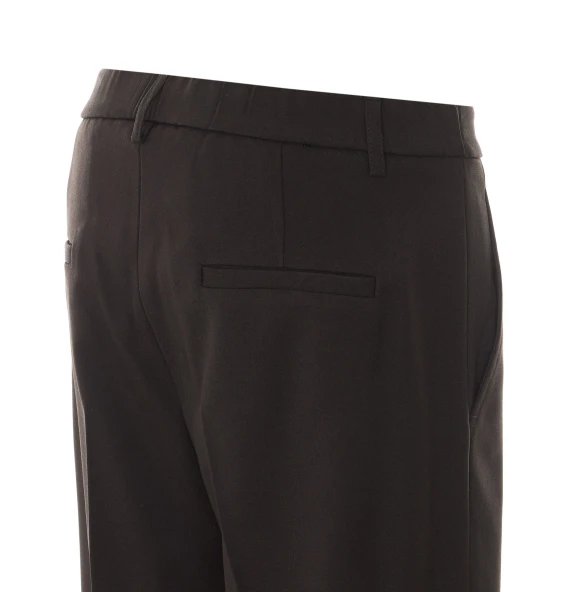 Black straight-leg trousers RUE DU BAC