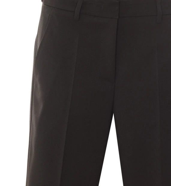 Black straight-leg trousers RUE DU BAC
