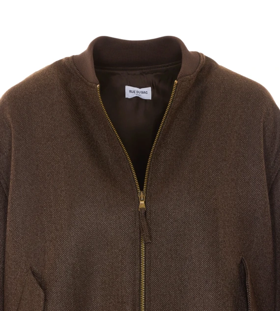 Giacca bomber marrone scuro RUE DU BAC