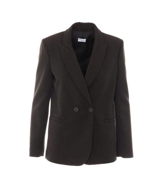 Blazer nero doppiopetto