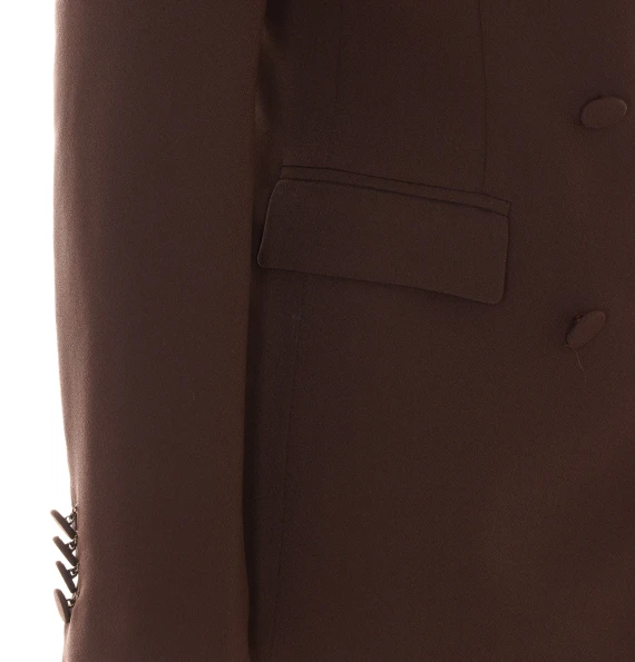 Blazer doppiopetto marrone scuro RUE DU BAC