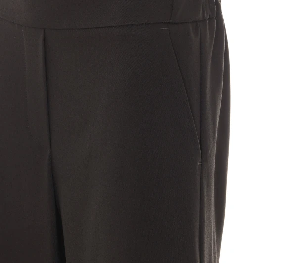 Black wide-leg trousers RUE DU BAC