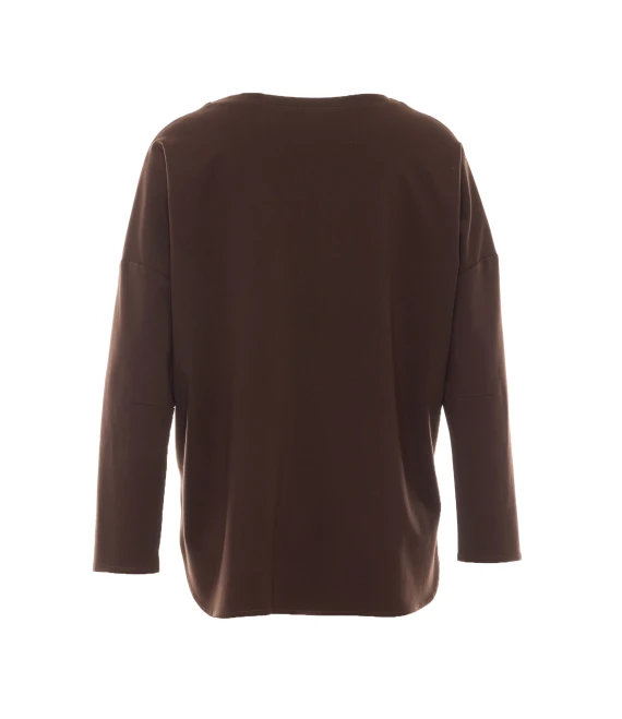 Top marrone a maniche lunghe RUE DU BAC