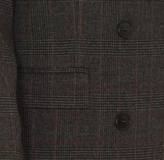 Dark grey double-breasted blazer RUE DU BAC