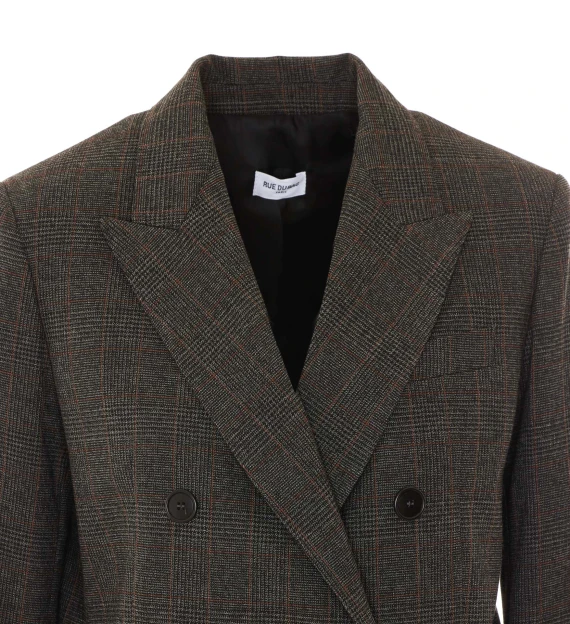Dark grey double-breasted blazer RUE DU BAC