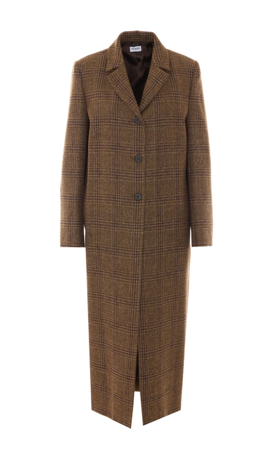 Cappotto lungo monopetto marrone RUE DU BAC