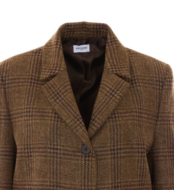 Cappotto lungo monopetto marrone RUE DU BAC